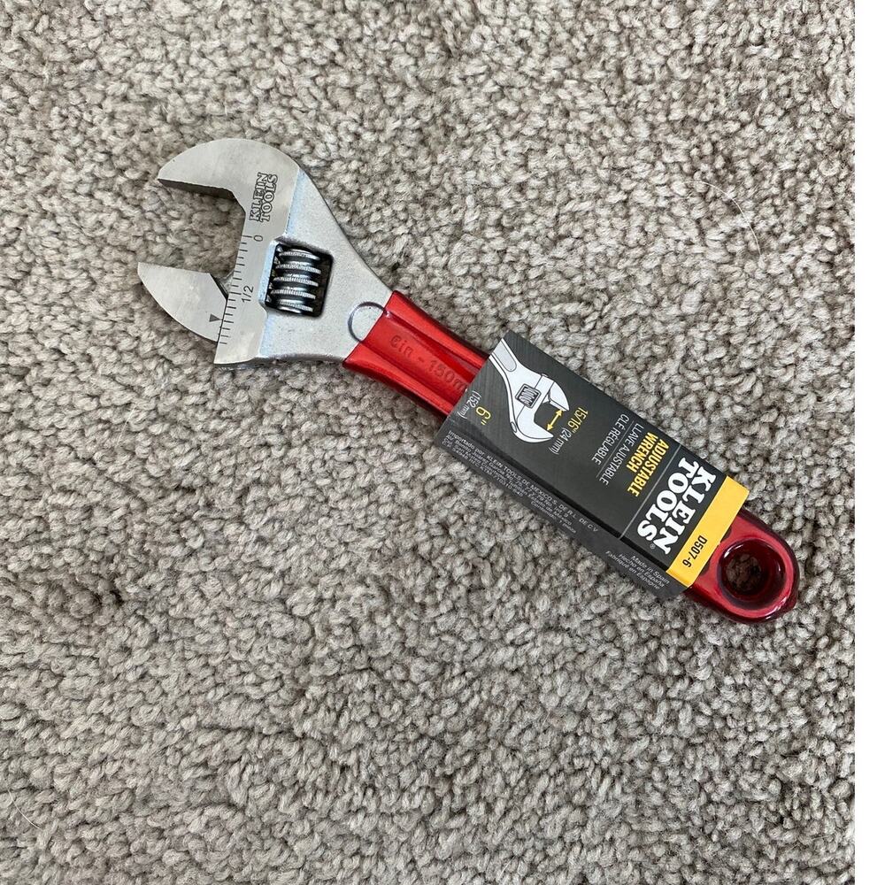 New Klein Tools Adjustable Wrench Professional Hand Tool